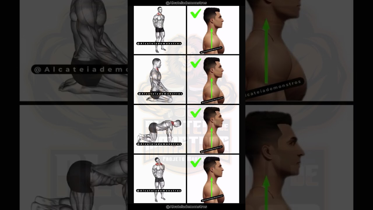 Exerc&iacute;cios para melhorar a Postura e as Dores no pesco&ccedil;o ✅