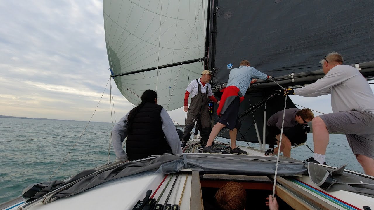 Pit Crew POV: Seamless Headsail Changes in Action