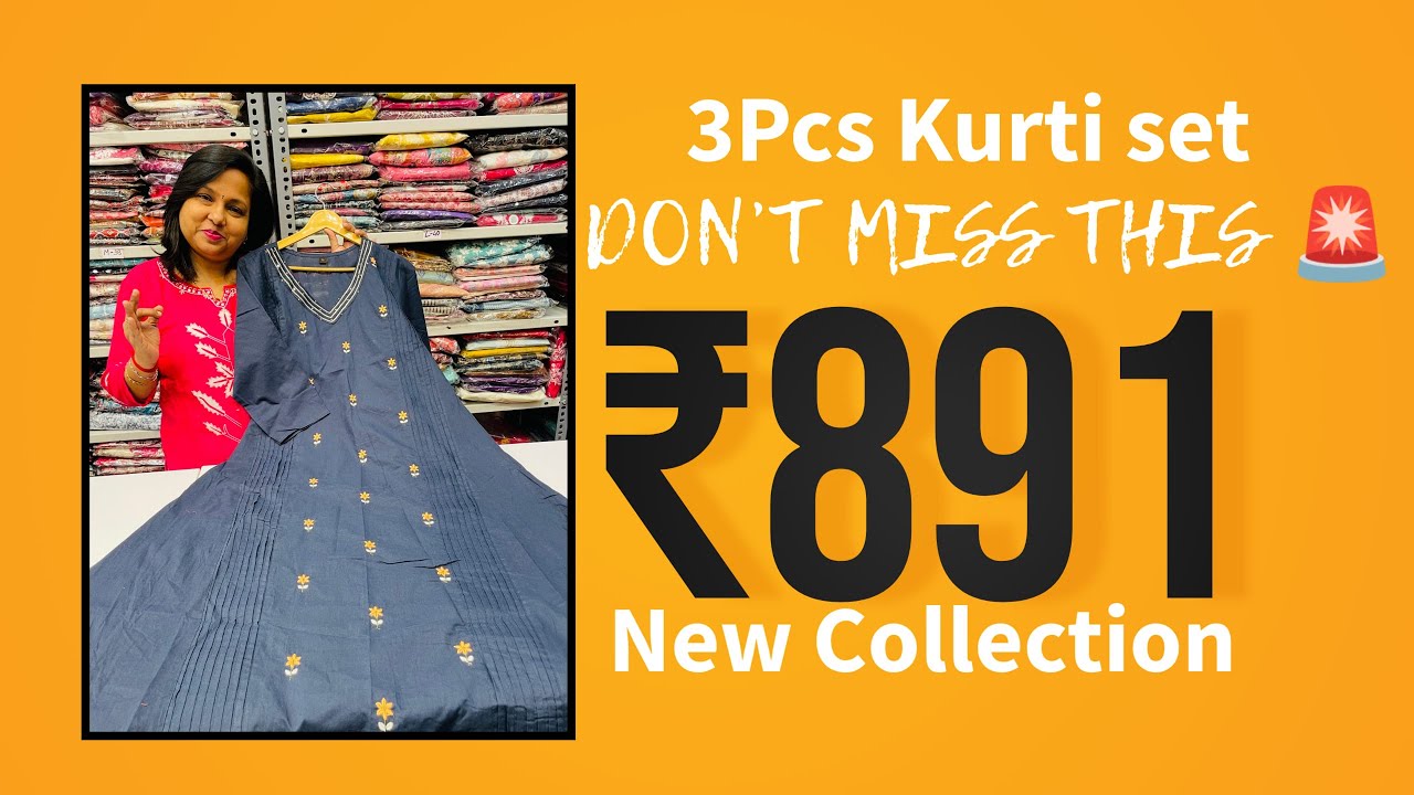 😍 You&rsquo;ll Love This! New Arrival 3-Piece Kurti Sets @ Just ₹891 | Free Shipping Order Now #kurtiset