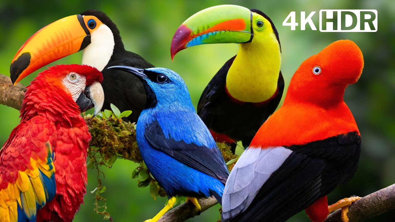 THE MAGICAL BIRDS OF THE RAINFOREST 🌿 BREATHTAKING NATURE 🌿 SOUNDS HEAL THE SOUL 🌿 STRESS RELIEF