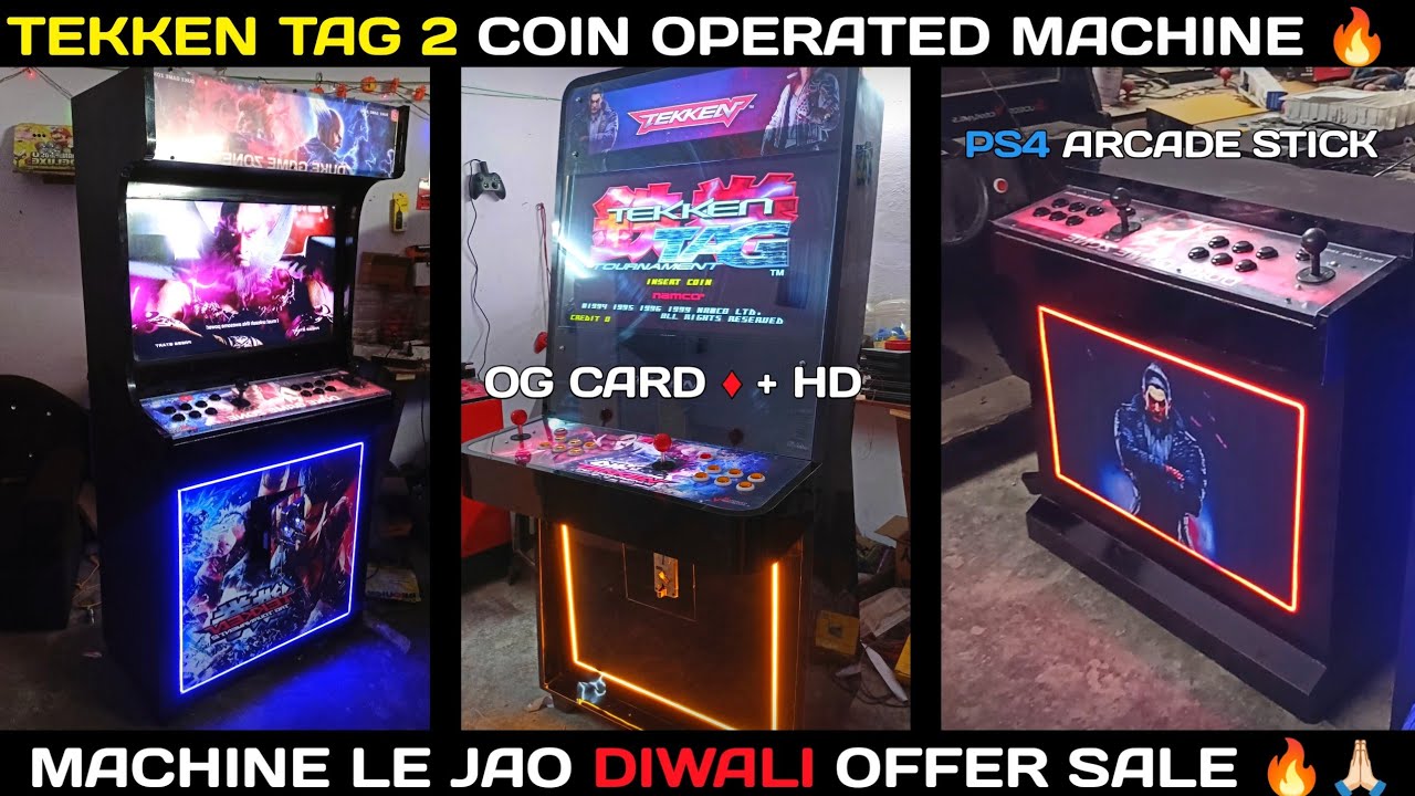 TEKKEN TAG TOURNAMENT 2 COIN OPERATED ARCADE MACHINE AND PS4 JOYSTICK GOING TO DELHI 🔥❤ #tekken3