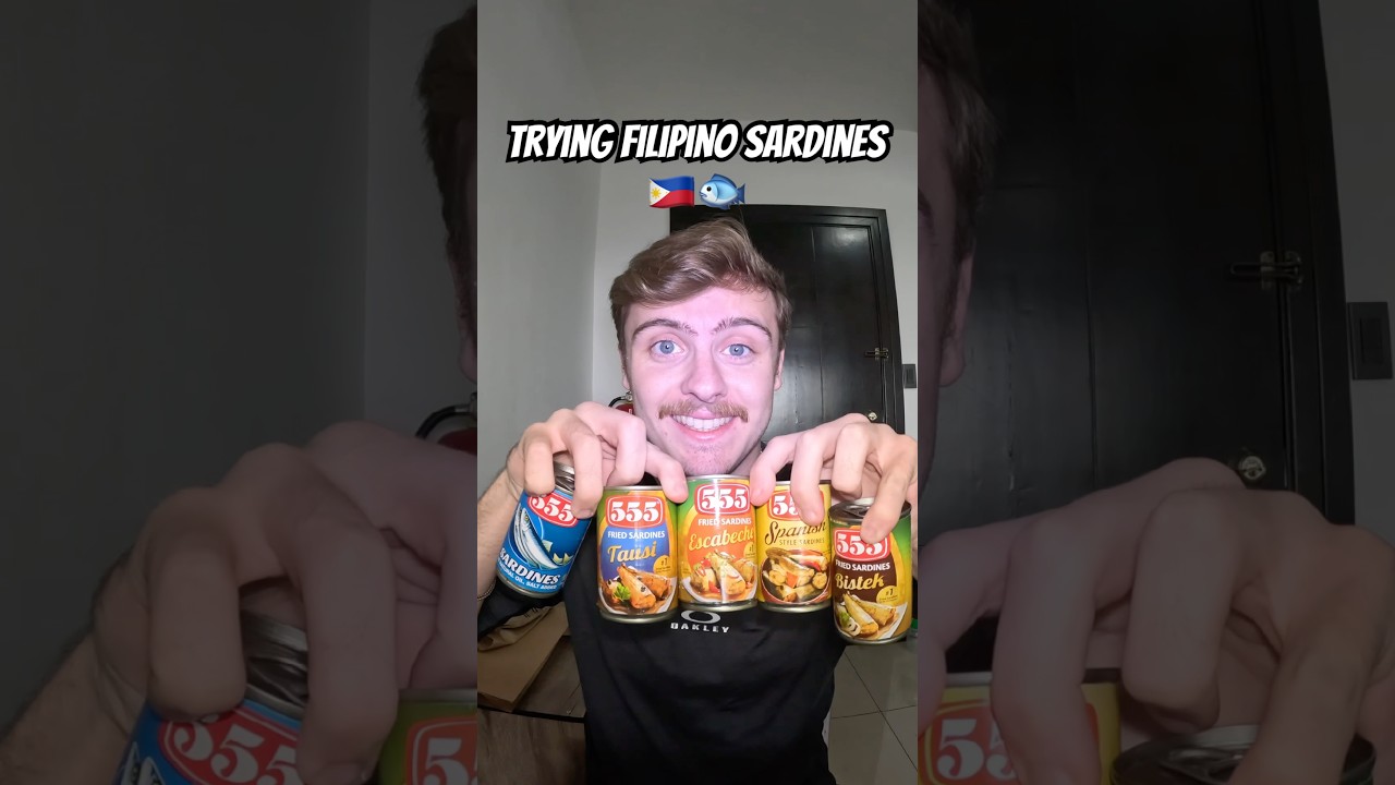 Пробую филиппинские сардины 🇵🇭 #филиппины #филиппинский #филиппинскаякухня