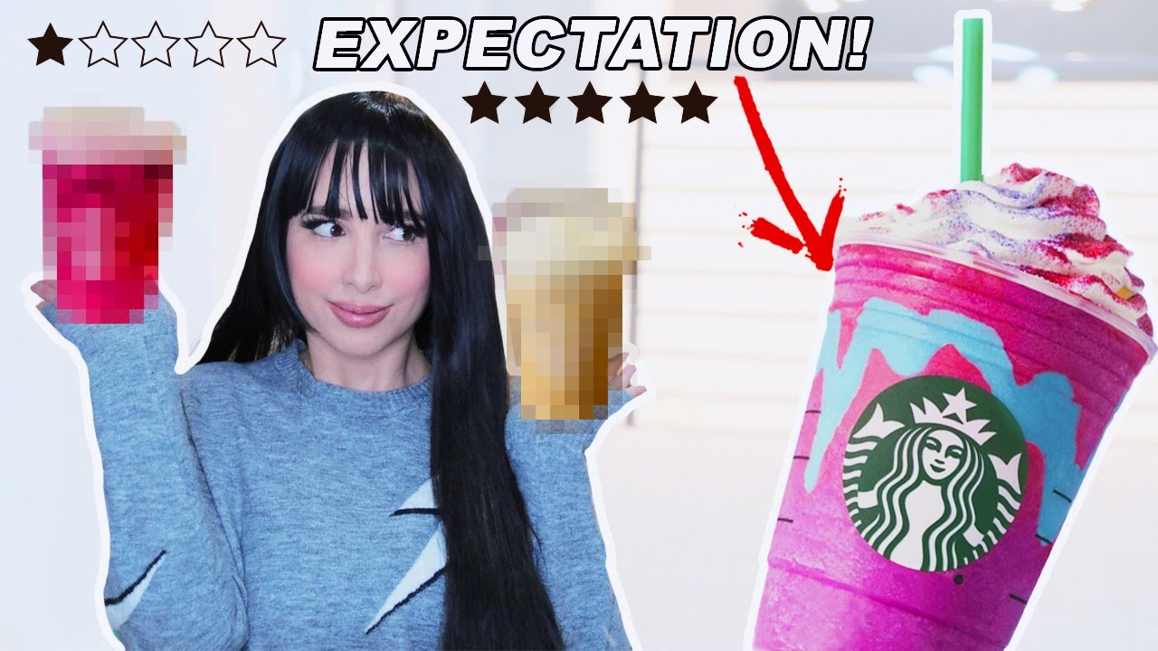 I ordered 1 vs 5 STAR STARBUCKS DRINKS!!