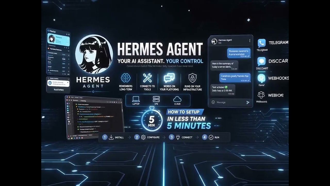 Configure Hermes Agent + Setup Telegram Under 5 Mins