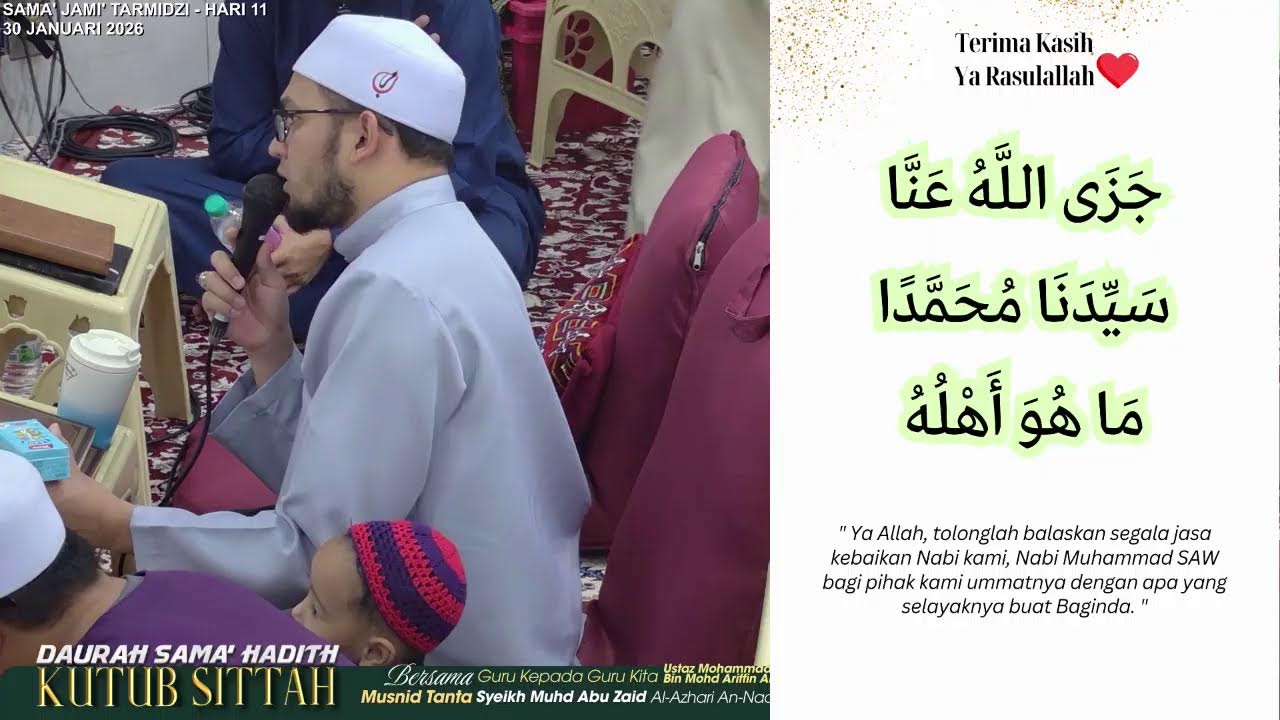 Live | 30/1/2026-Daurah Sama' Hadith Kutub Sittah (Hari 10 : Sama' Sahih, Sunan, Jami')