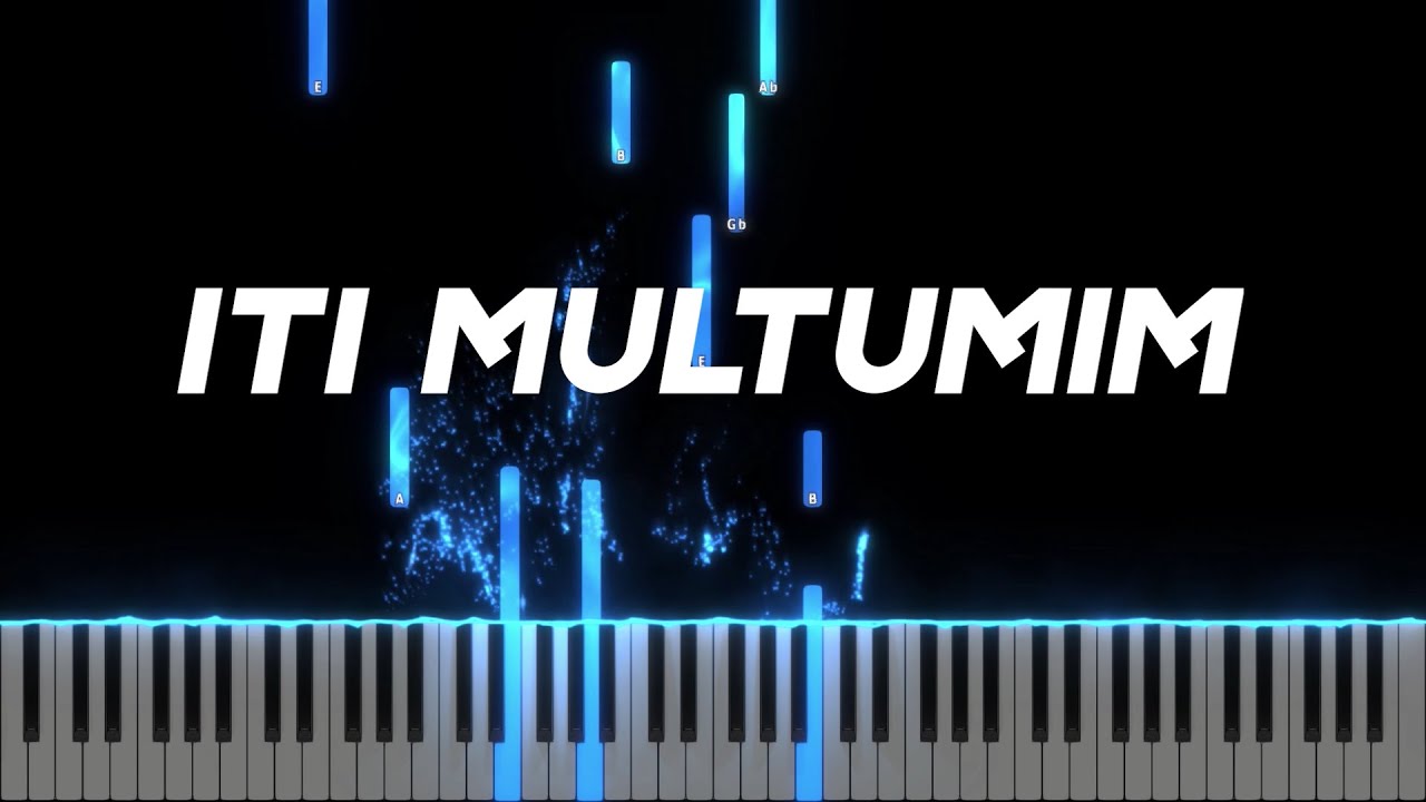 Iti multumim - Elim Harmony - Instrumental Pian - Negativ Pian - Tutorial - #423