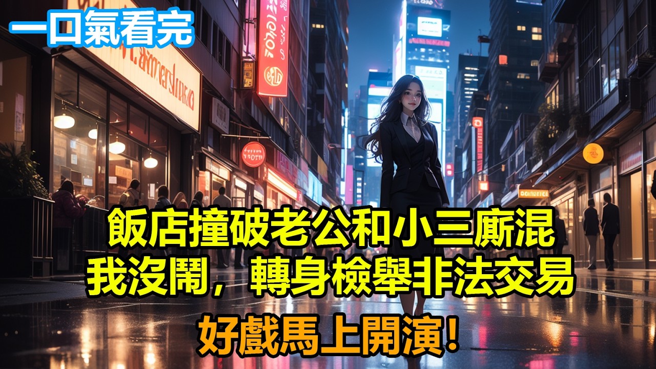 飯店撞破老公和小三廝混，我沒鬧，轉身檢舉非法交易，好戲馬上開演！