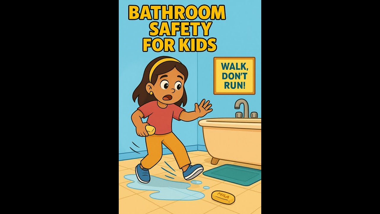 🚿 Bathroom Safety for Kids 👧💦 | Don&rsquo;t Slip Like Mila!