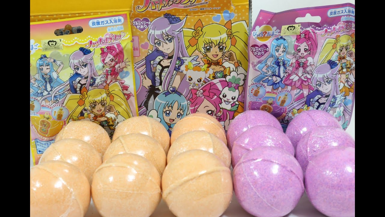 ハートキャッチプリキュア びっくらたまご×１５個 箱買い HeartCatch PreCure Bath Bubble powder ball×15 バスボール入浴剤
