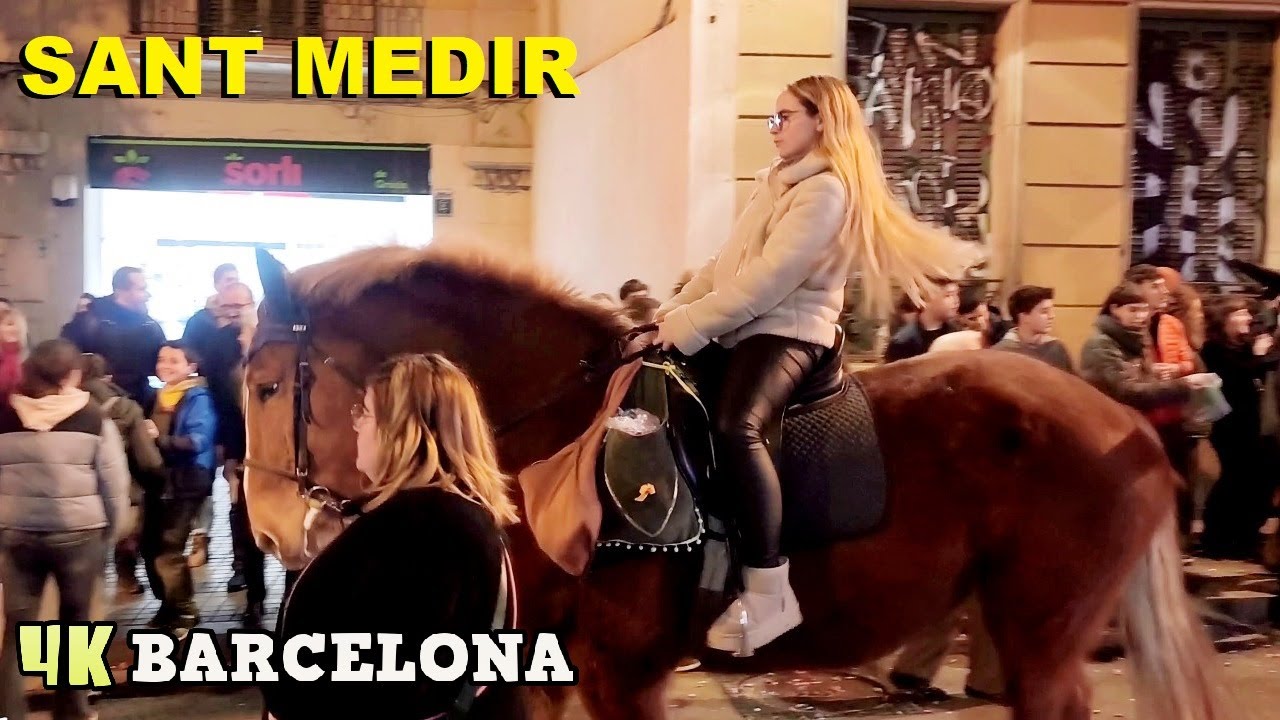 SANT MEDIR La Fiesta mas Dulce de Barcelona 2025 España 4K