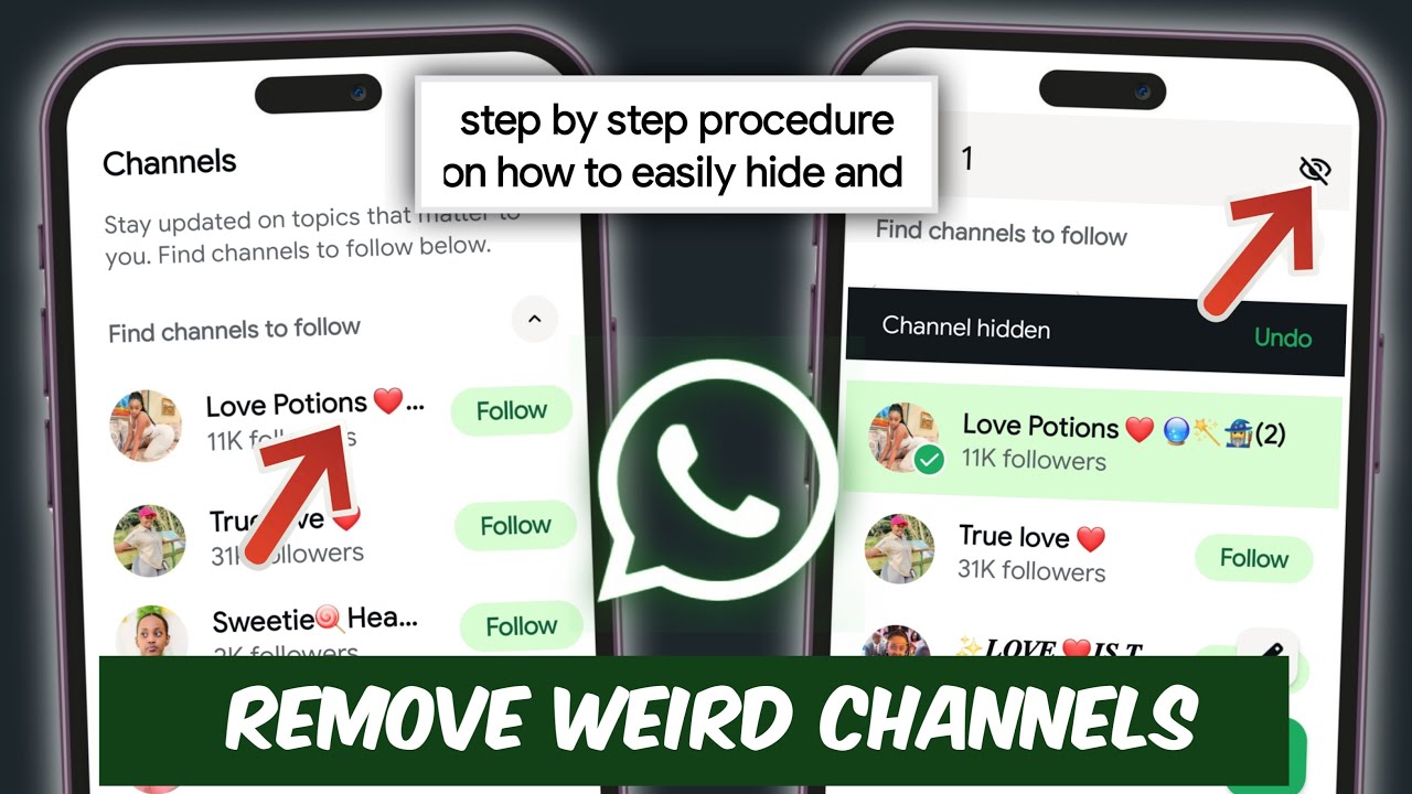 Как скрыть и удалить предлагаемые каналы WhatsApp | Как удалить каналы из WhatsApp 2025