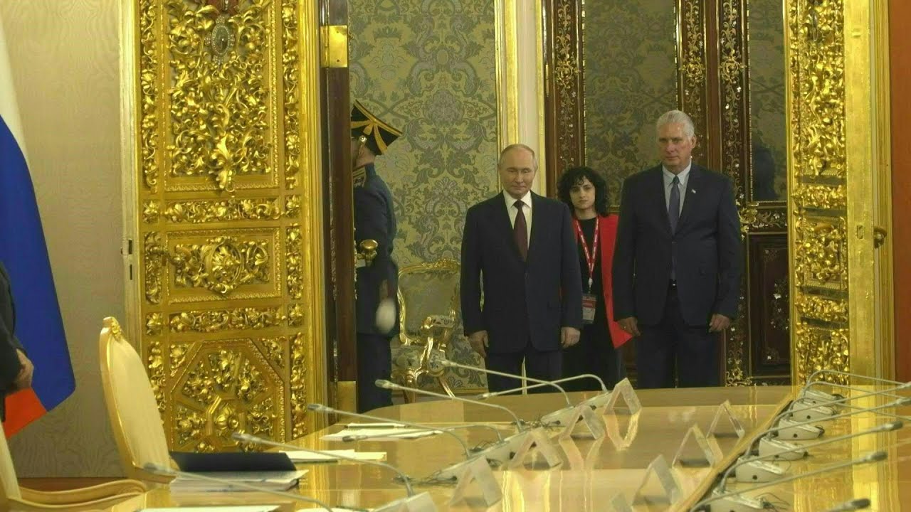 Díaz-Canel reafirma unidad de Cuba con Rusia en encuentro con Putin | AFP