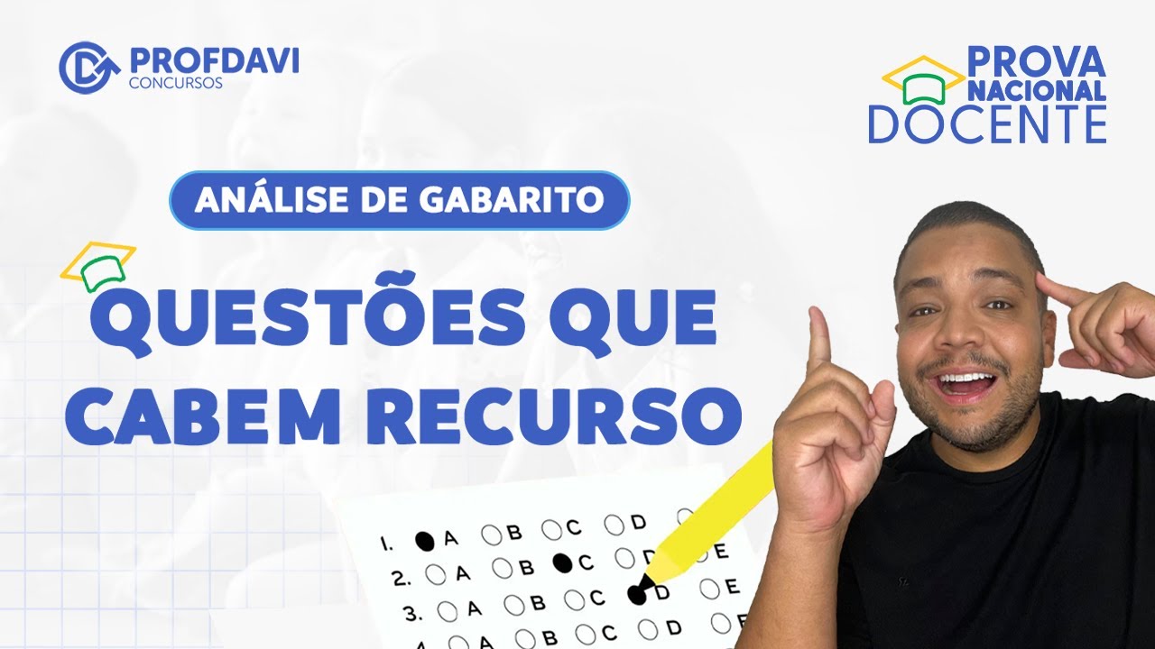 RECURSOS PROVA NACIONAL DOCENTE - PND 2025 - Possíveis Recursos