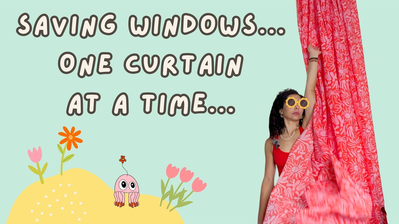 DIY Curtains for my naked windows!