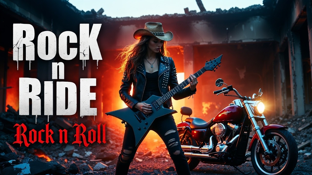 Best Music Rock N Roll 🎸 Rock N Ride 🔥 American Harley Rock N Roll Vibes