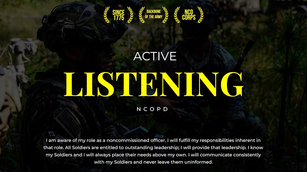 Great Leaders Listen | NCOPD