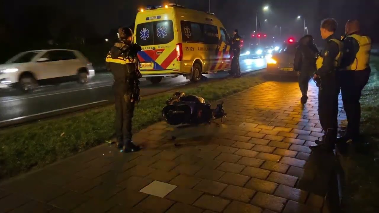 Scooterrijder gewond na botsing met voetganger