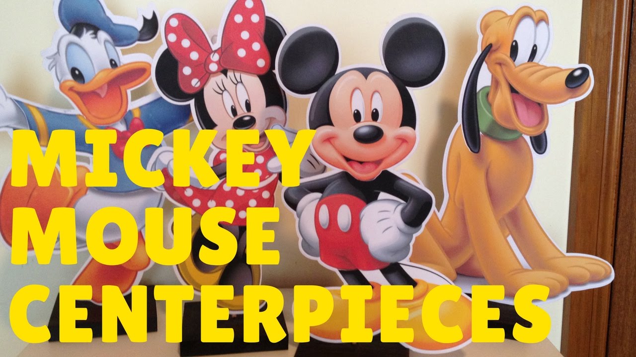 How to make Mickey Mouse & Minnie Mouse Centerpiece Party Decorations