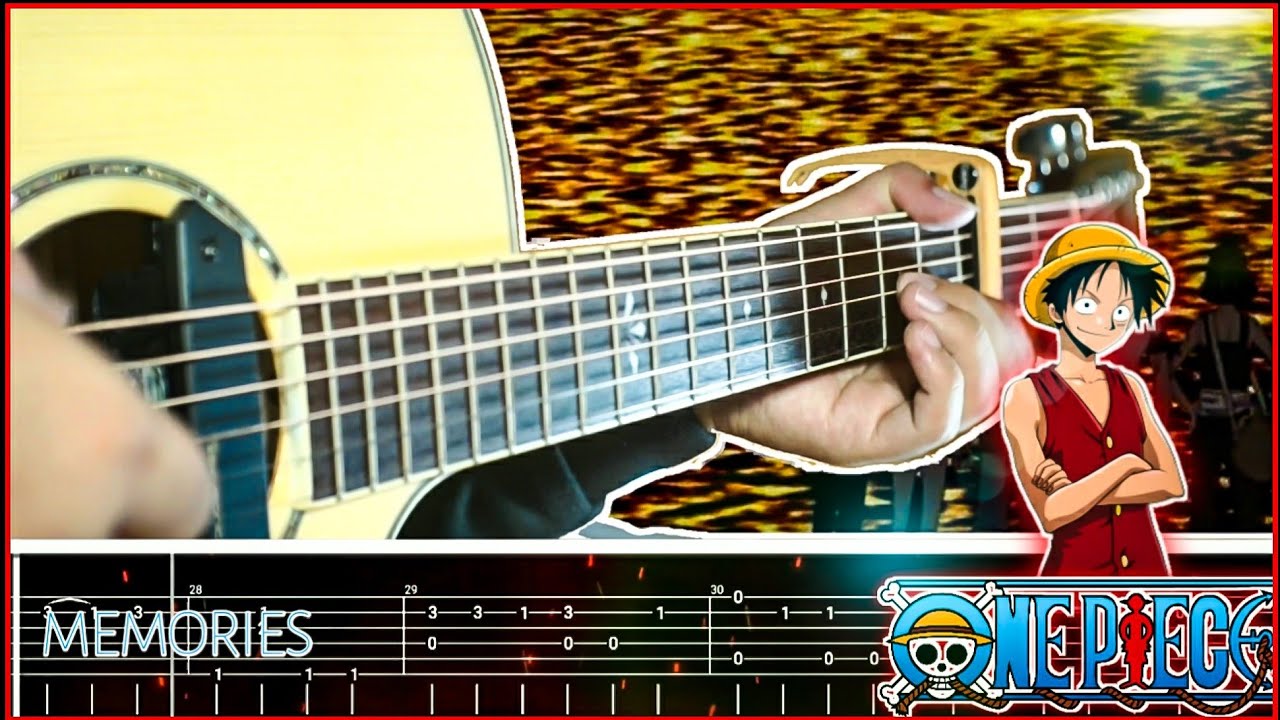 MEMORIES - ONE PIECE ED 1 - Fingerstyle Guitar TAB Playtrough