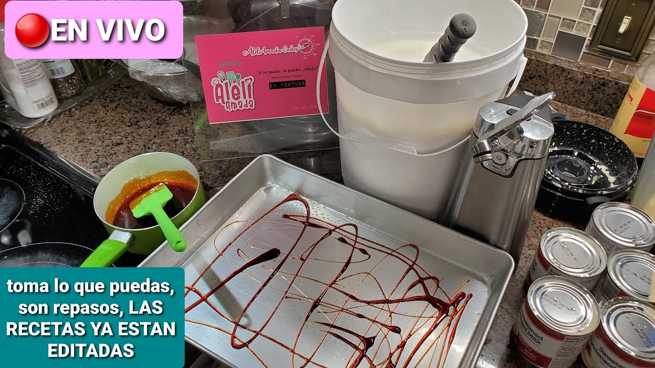 preparando chocoflan para mini pasteles de moldes  8