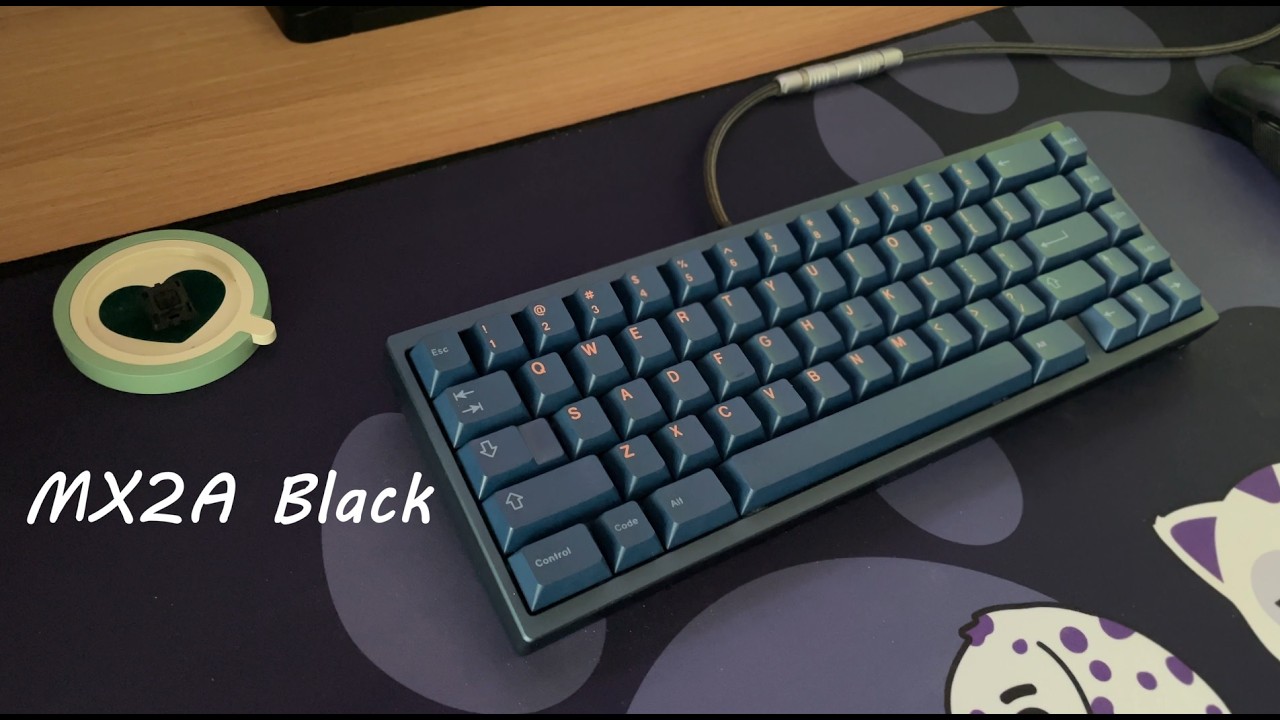 Glare65 Cf plate MX2A Black 글레어65 MX2A 사신흑 스위치
