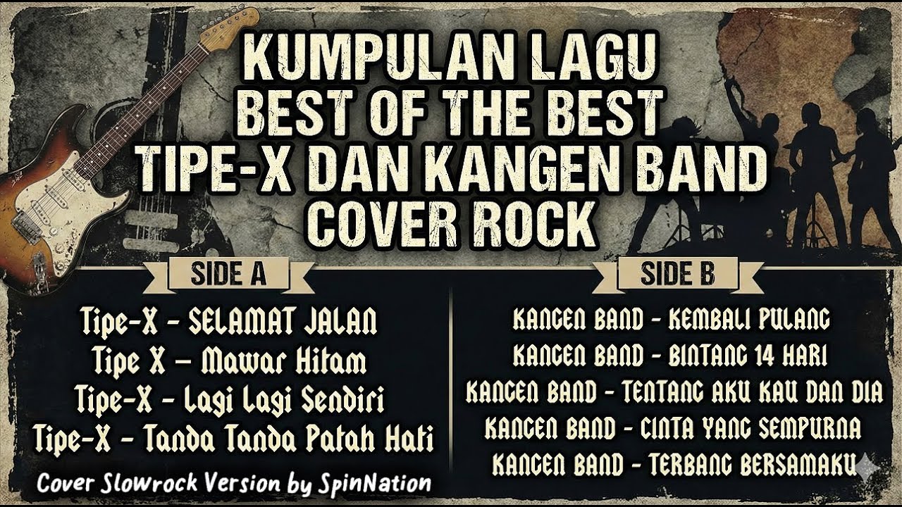 Best of the Best Tipe-X & Kangen Band 🎸 Playlist Anti Ngantuk! 🤘 (Rock Cover Compilation)