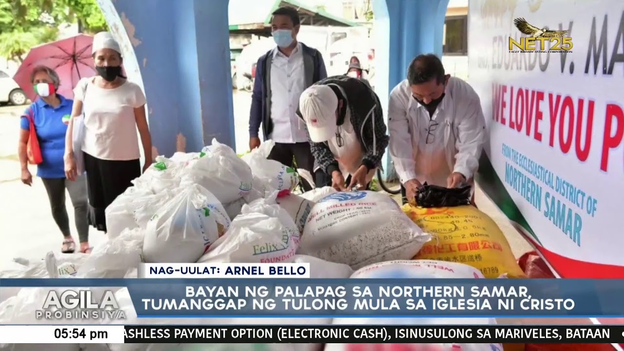 Palapag, Northern Samar, tumanggap ng tulong mula sa Iglesia Ni Cristo