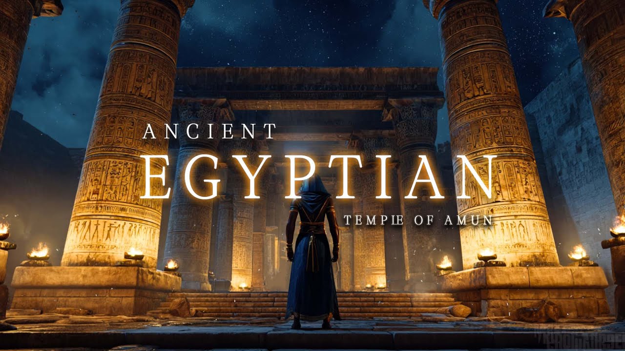 Temple of AMUN | Ancient Egyptian Music, Meditation and Duduk Music - Midnight Vigil