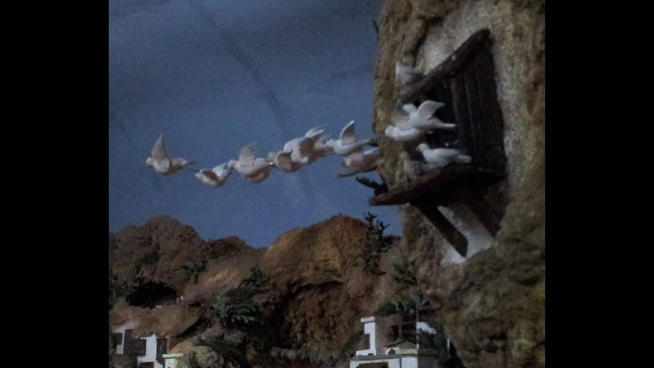 COMO HACER PALOMAS VOLANDO PARA EL BELEN - DOVES IN FLIGHT FOR BELÉN