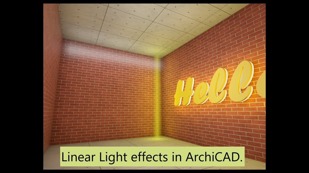 ArchiCAD   Linear Light Effects