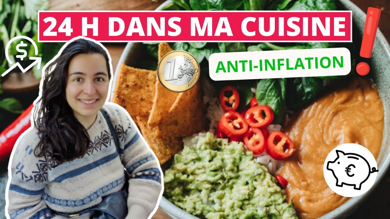 ZÉRO COURSES : Une journée dans mon assiette anti-inflation en été (idées de recettes petit budget)