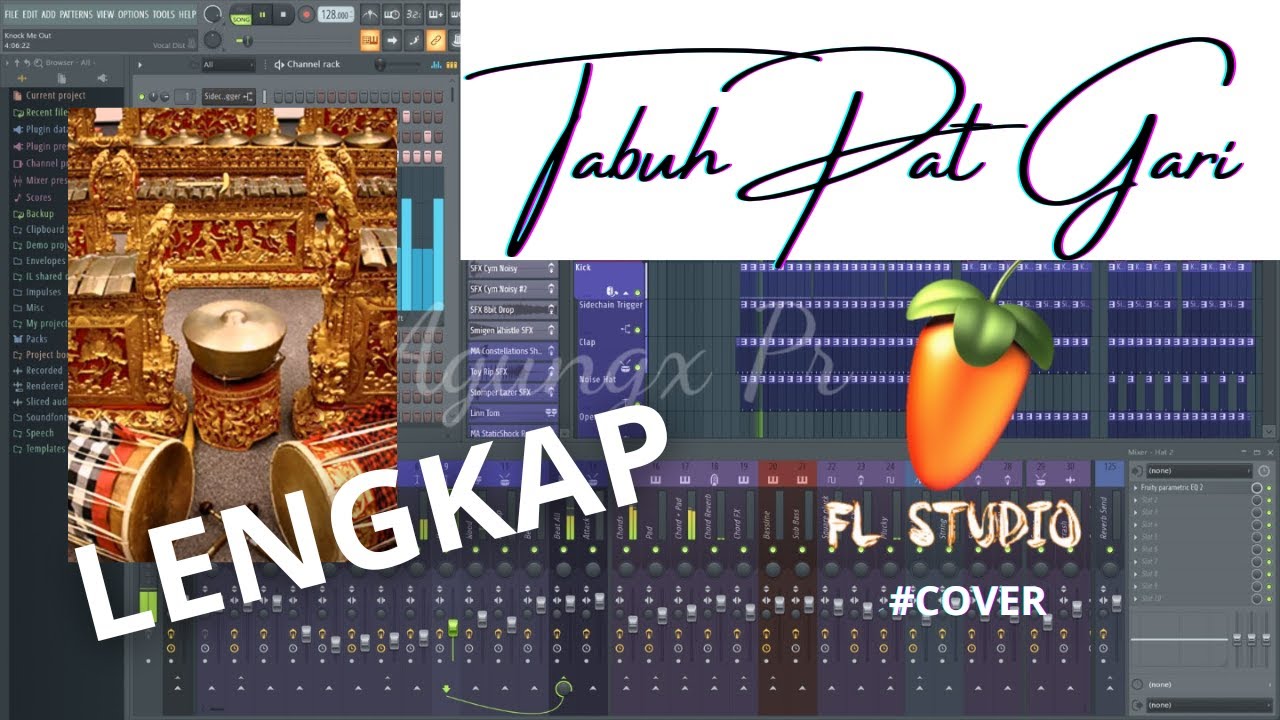 Tabuh Pat Gari FL Studio 20 Gamelan Bali Lelambatan | Tanpa Kendang | Latihan
