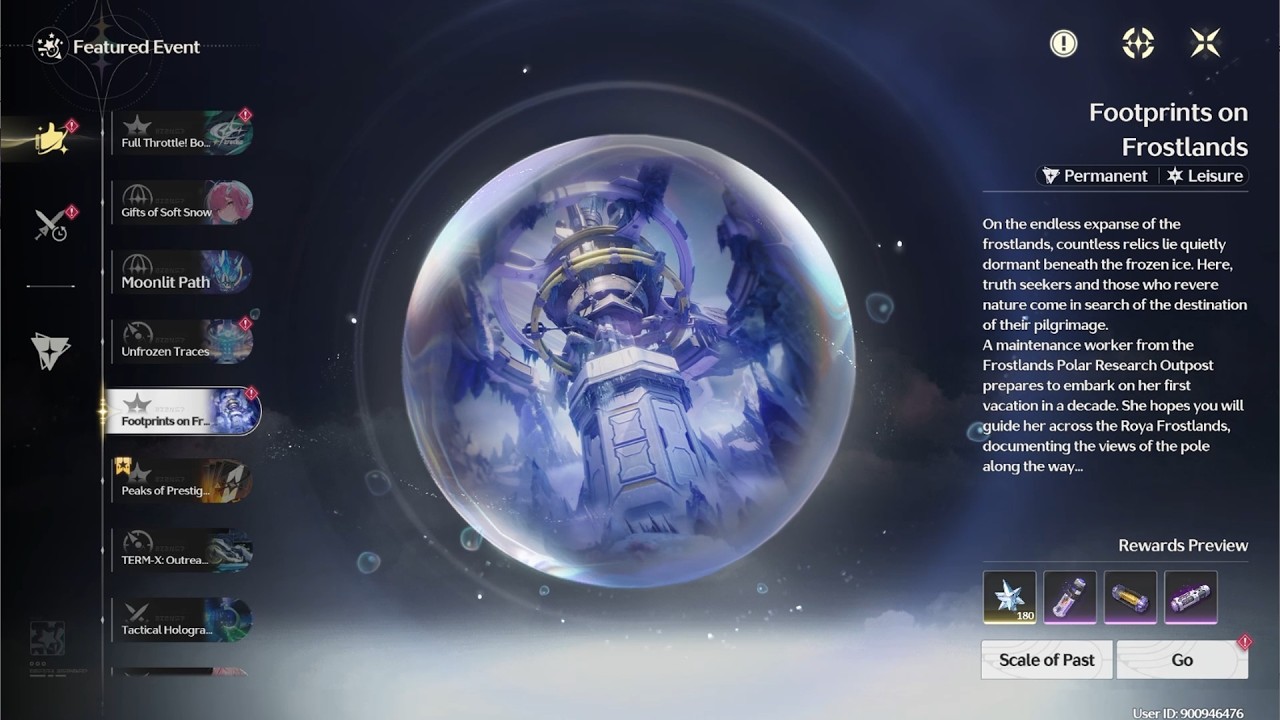 Footprints on Frostlands Event Quest