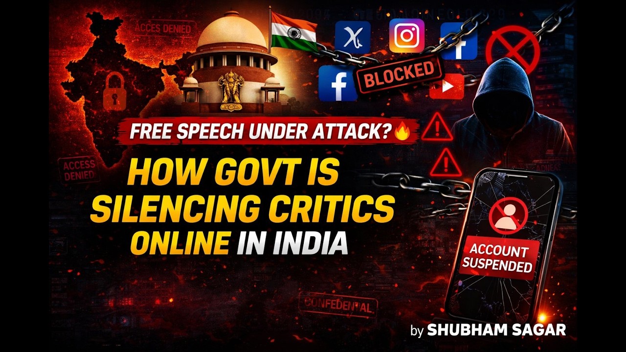 How Govt is Silencing Critics Online? | Section 69A & Rule 16 Explained | UPSC | Shubham Sagar