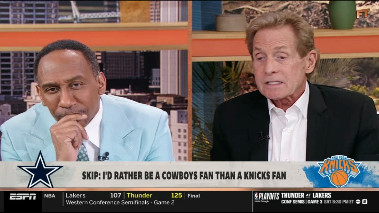 FIRST TAKE | I'd rather be a Cowboys fan than a Knicks fan - Skip tells Stephen A on Knicks Vs 76ers
