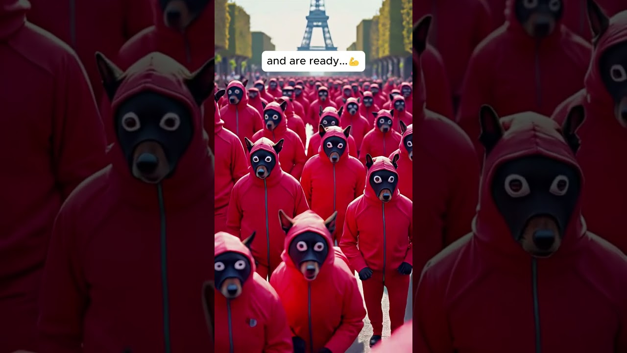 The Guardies are Ready #DogEscape #ai #puppy #dog #puppyrescue #dogshelter #squidgame