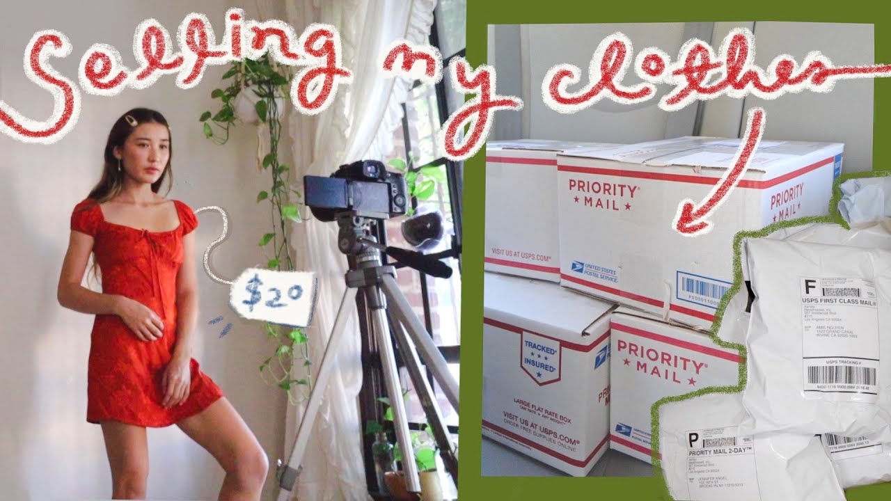 how i sell clothes online 💸 photos, listings, shipping + more