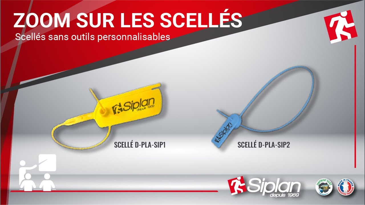 SCELLE DE SECURITE EXTINCTEUR SANS OUTIL PERSONNALISE