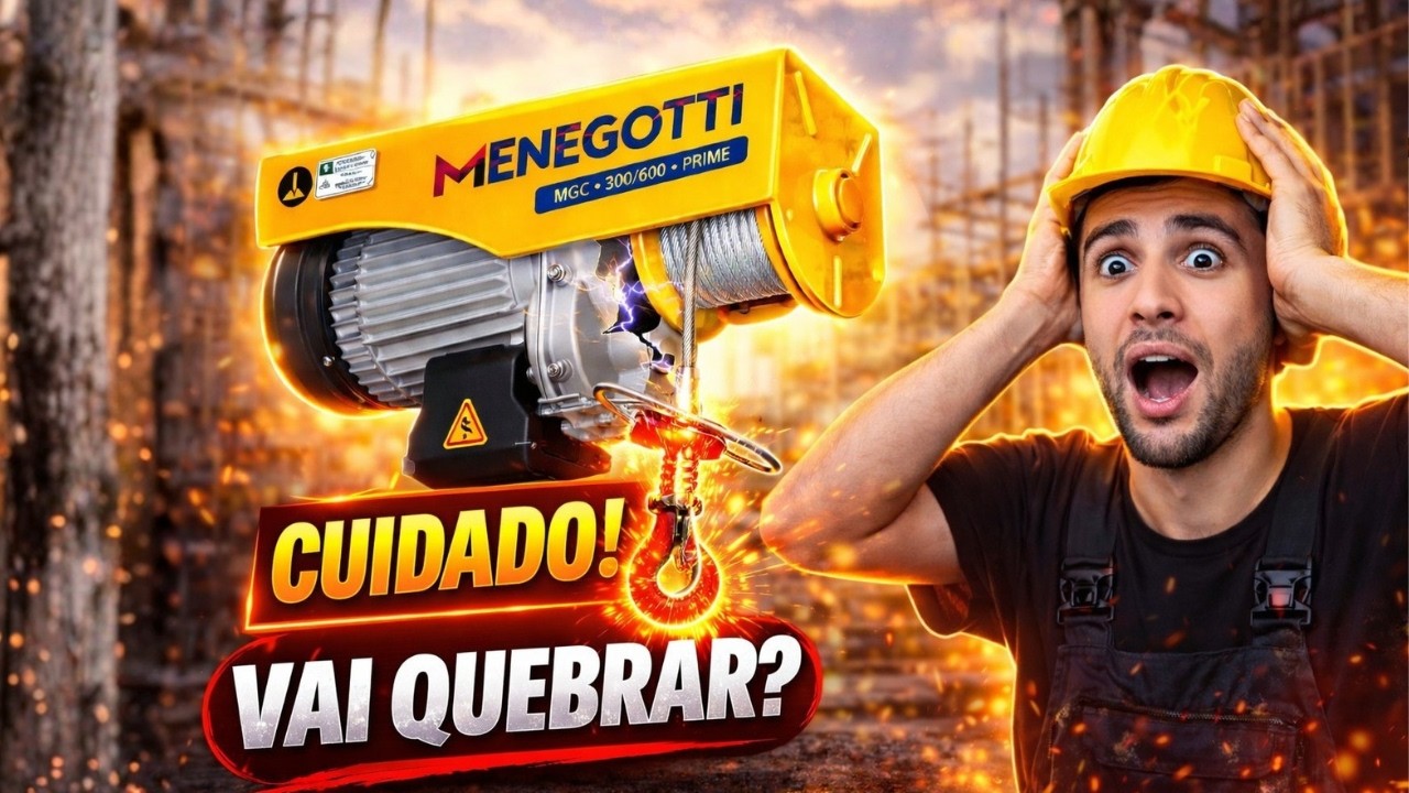 Guincho Menegotti MGC 500/1000kg Cuidado Evite Esse Erro🔥
