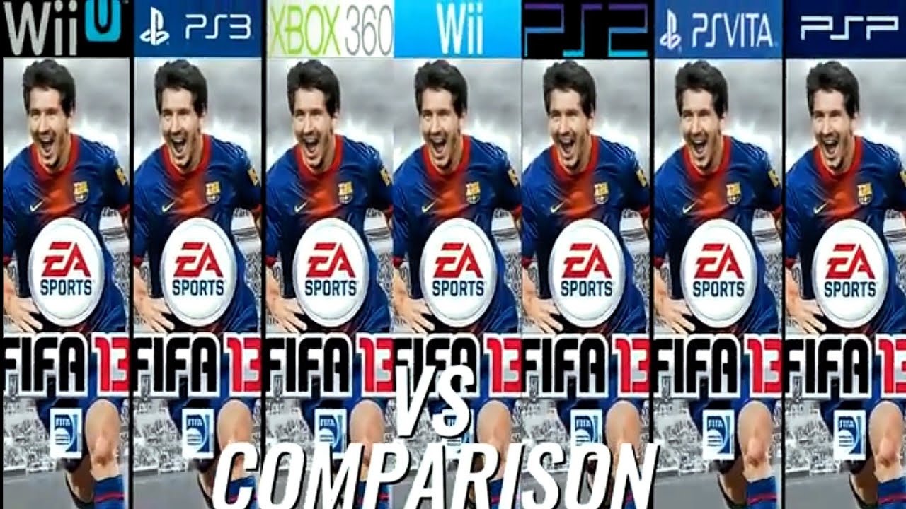 FIFA 13 Nintendo Wii U против PS3 против Xbox 360 против Nintendo Wii против PS2 против PS Vita п...