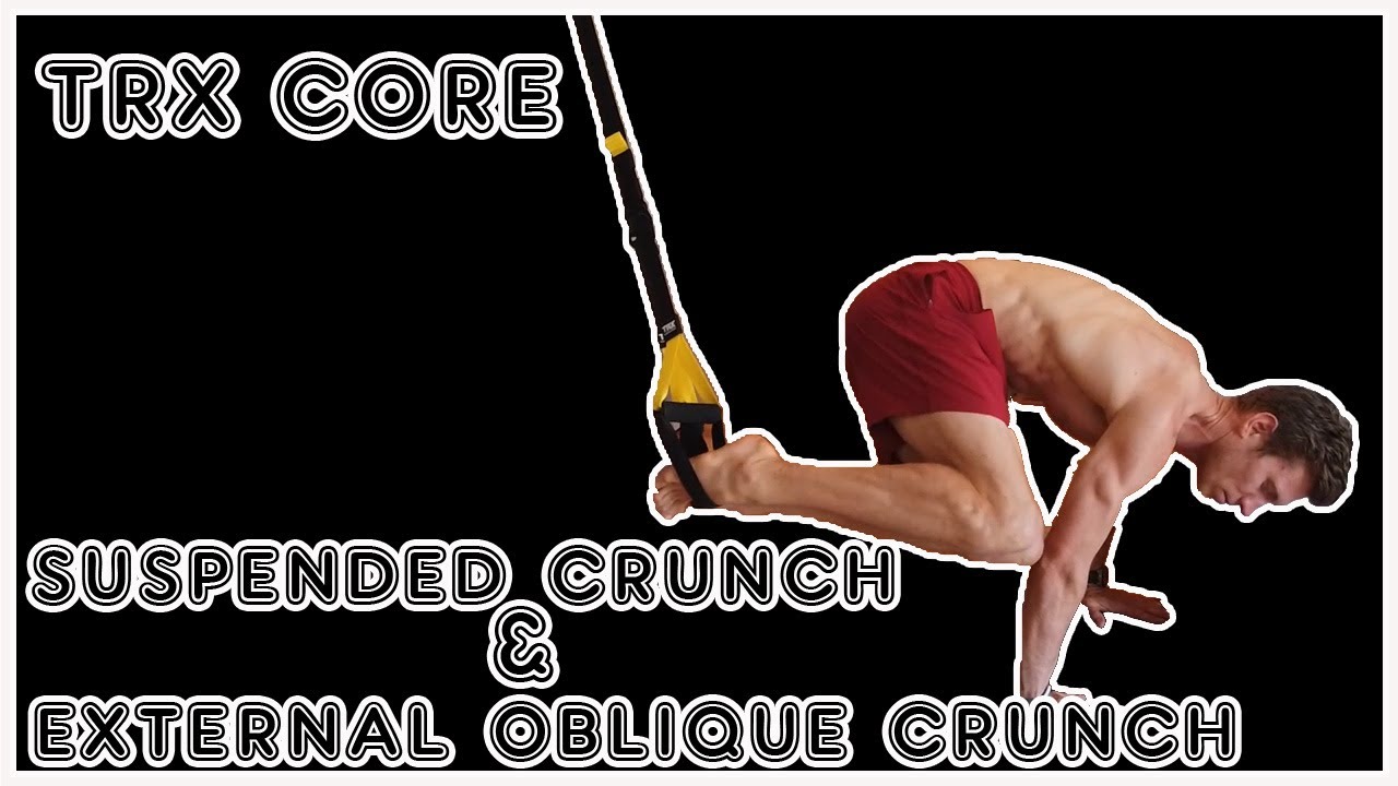 How to do a suspended crunch and side (external oblique) crunch using a TRX