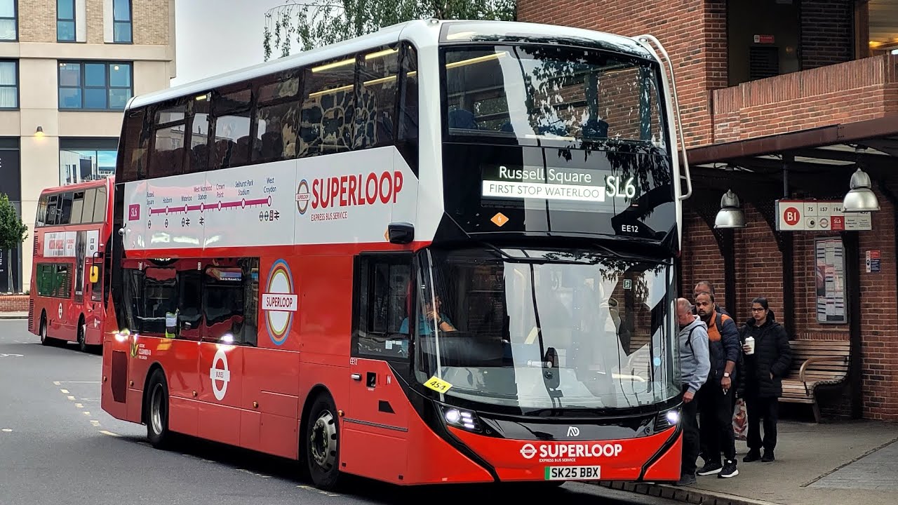 FRV | Arriva London Superloop SL6 - West Croydon to Russell Square - Enviro 400 EV EE12 (SK25 BBX)
