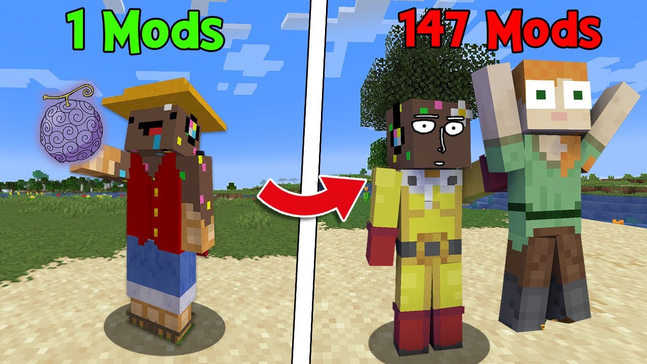 J'ai installé les meilleurs Mods d'Anime sur Minecraft..