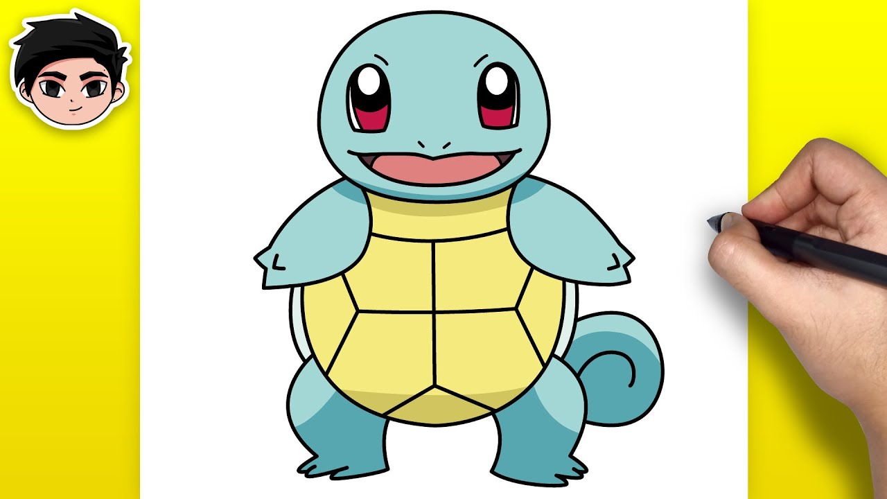 How to Draw Squirtle from Pokemon | Easy Step-by-Step