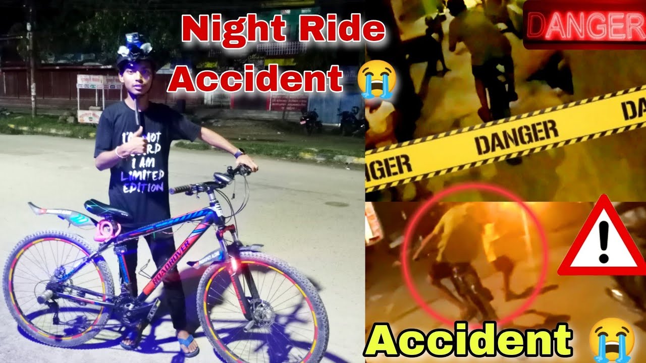 Night Ride Me Ye Kya Hogaya 😭 Accident Top Speed Ride Wrong