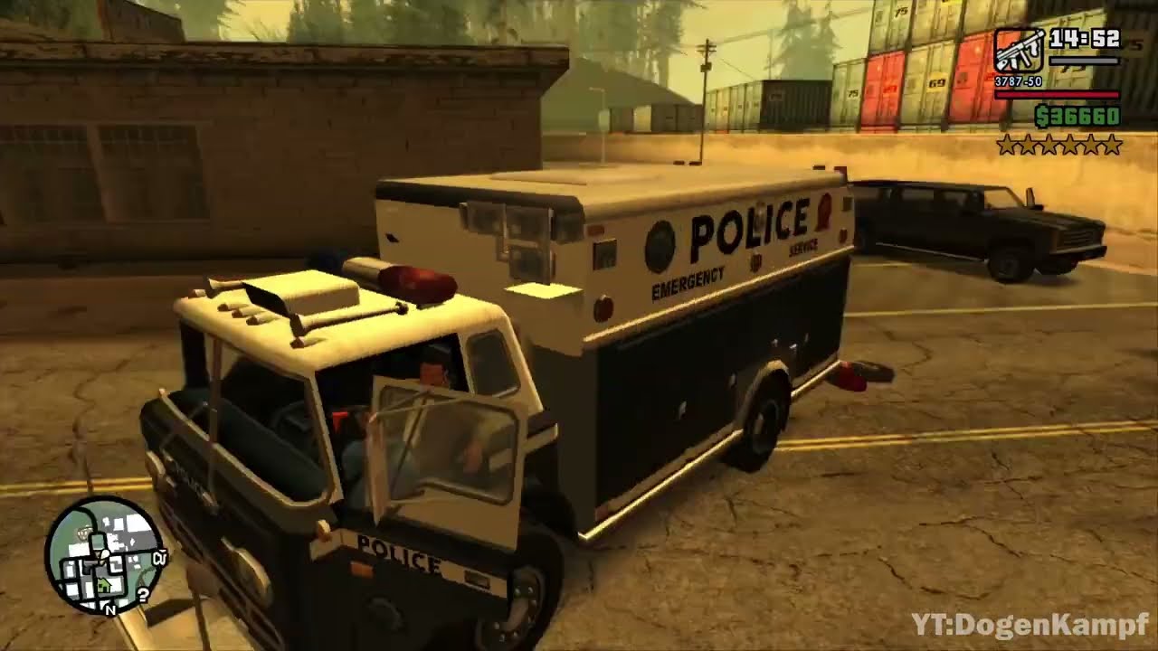 GTA San Andreas - Blueberry Pizzeria Massacre & Shootout+ Wanted Level 6 Escape