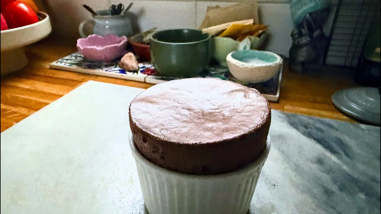 Chocolate Soufflé Made Using Beurre Manié