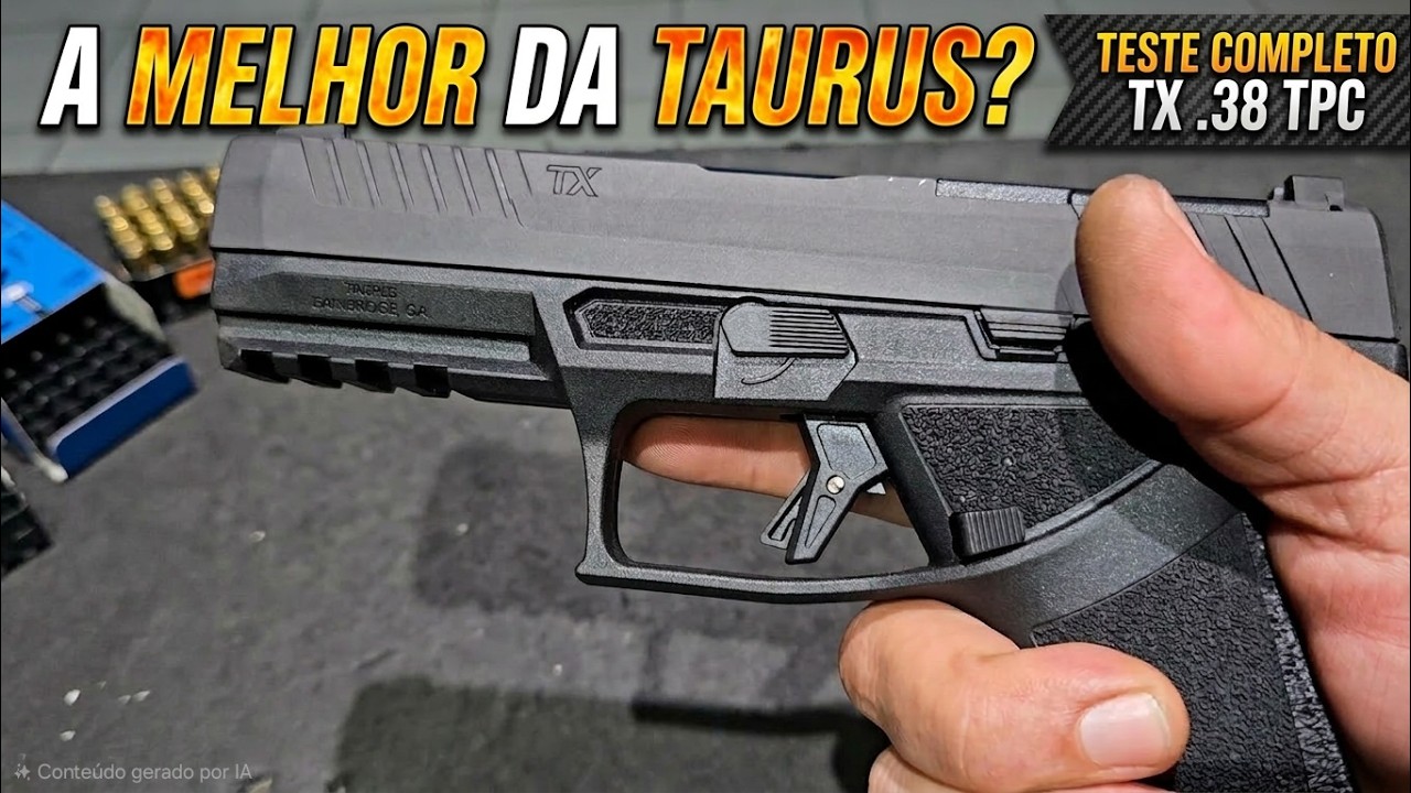 Atirei com a Nova TX .38 TPC! É a melhor pistola da Taurus?