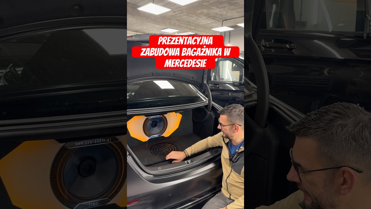 Prezentacyjna zabudowa bagażnika w AMG E63 S! #caraudio