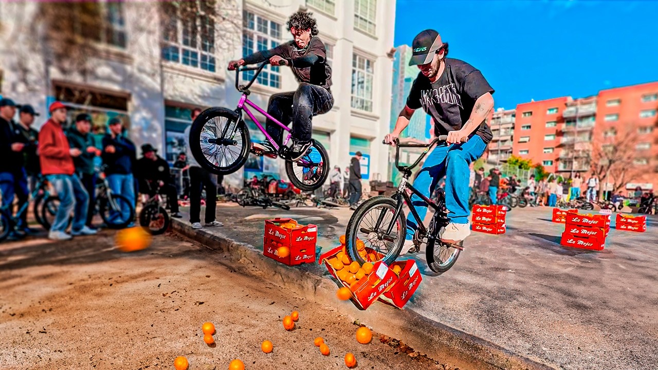 Competición LOCA de Salto de Mandarinas en BMX